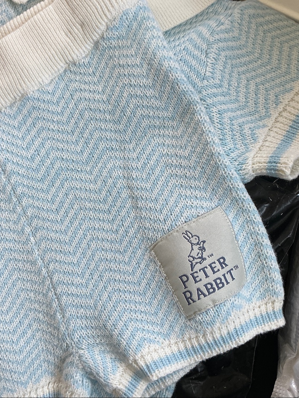 Peter Rabbit Light Blue & Cream Kids Matching Set - Picture 3 of 4